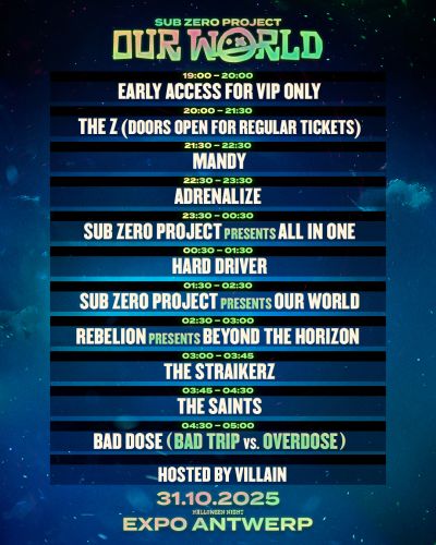 Sub Zero Project | Timetable Sub Zero Project | Timetable